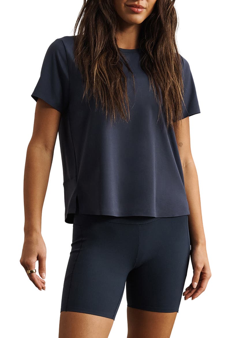 Serene Performance T-Shirt, Main, color, NAVY BLUE