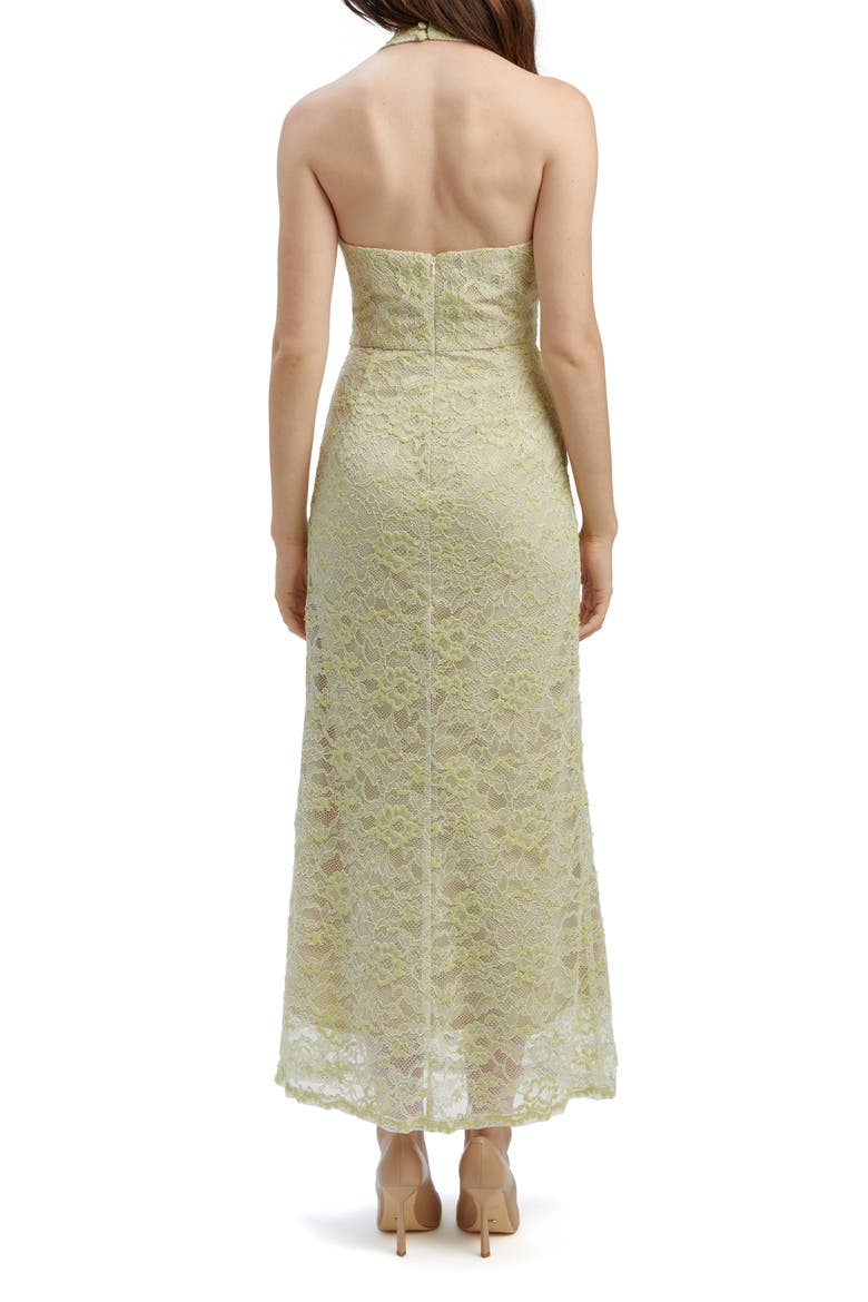 Evana Lace Midi Dress, Alternate, color, PALE KHAKI