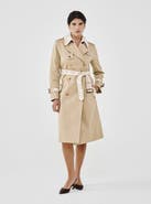 A.SHIMUS Twill & Tweed Contrast Trench