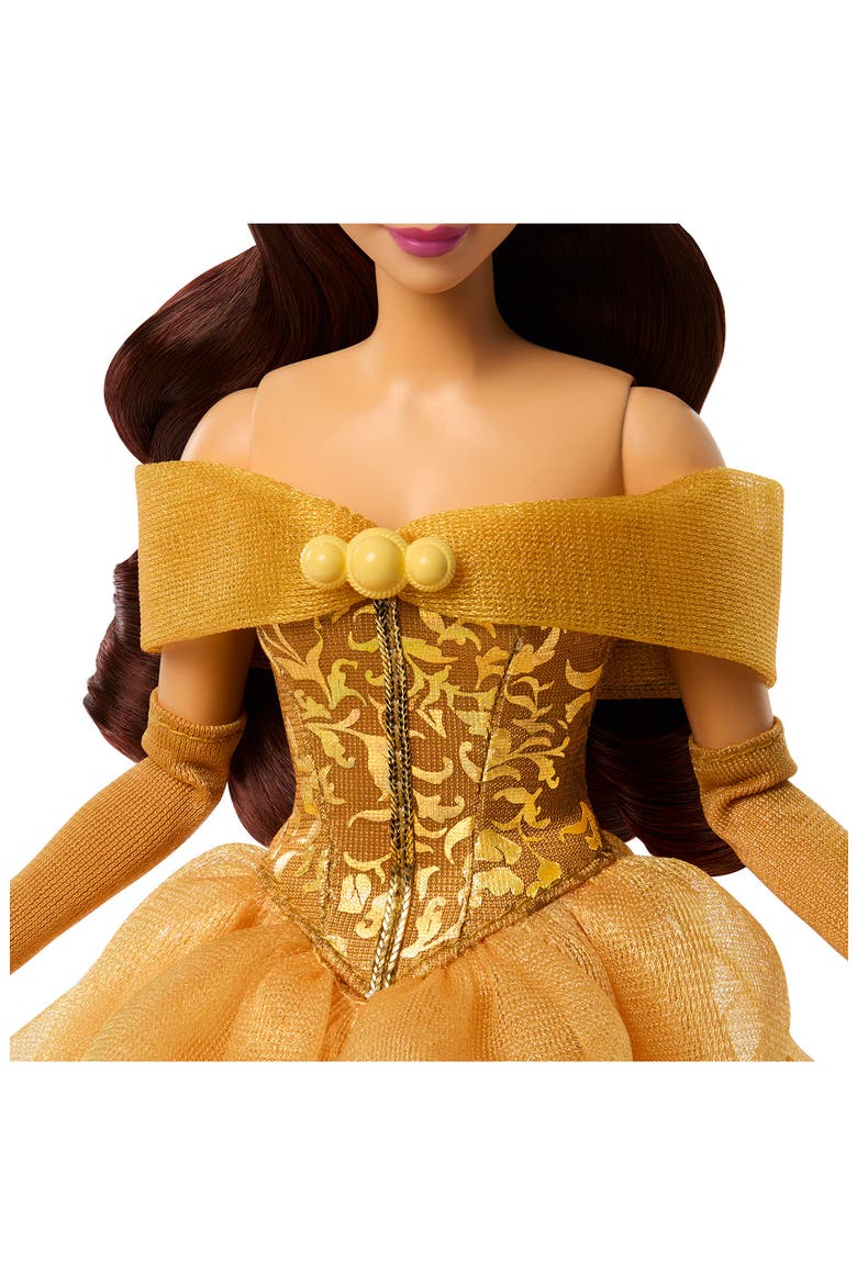 Sparkling Princess Series Belle Fashion Doll with Removable Dress & Accessories, Alternate, color, BELLE