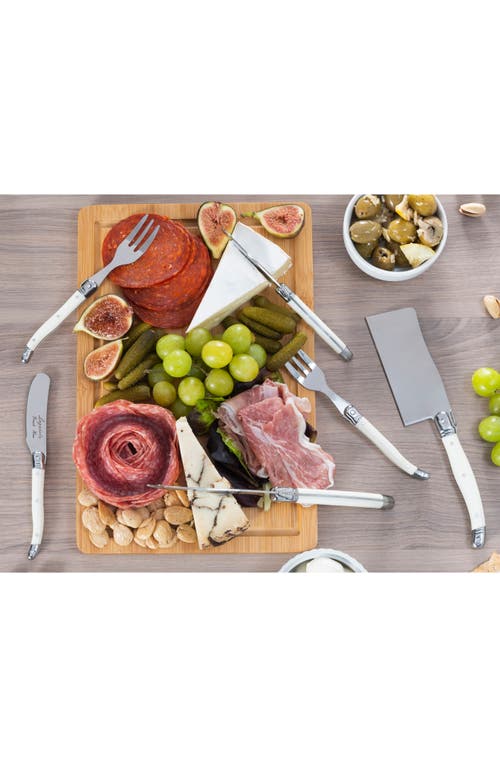 French Home Ultimate 11-piece Assorted Charcuterie Knife & Fork Set In Faux Ivory