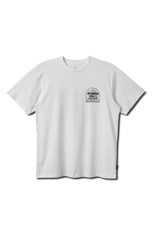 Quiksilver Simple Pleasures Graphic T-shirt In White