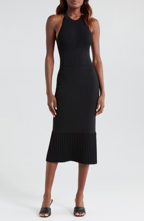 Kim Pleat Hem Knit Dress