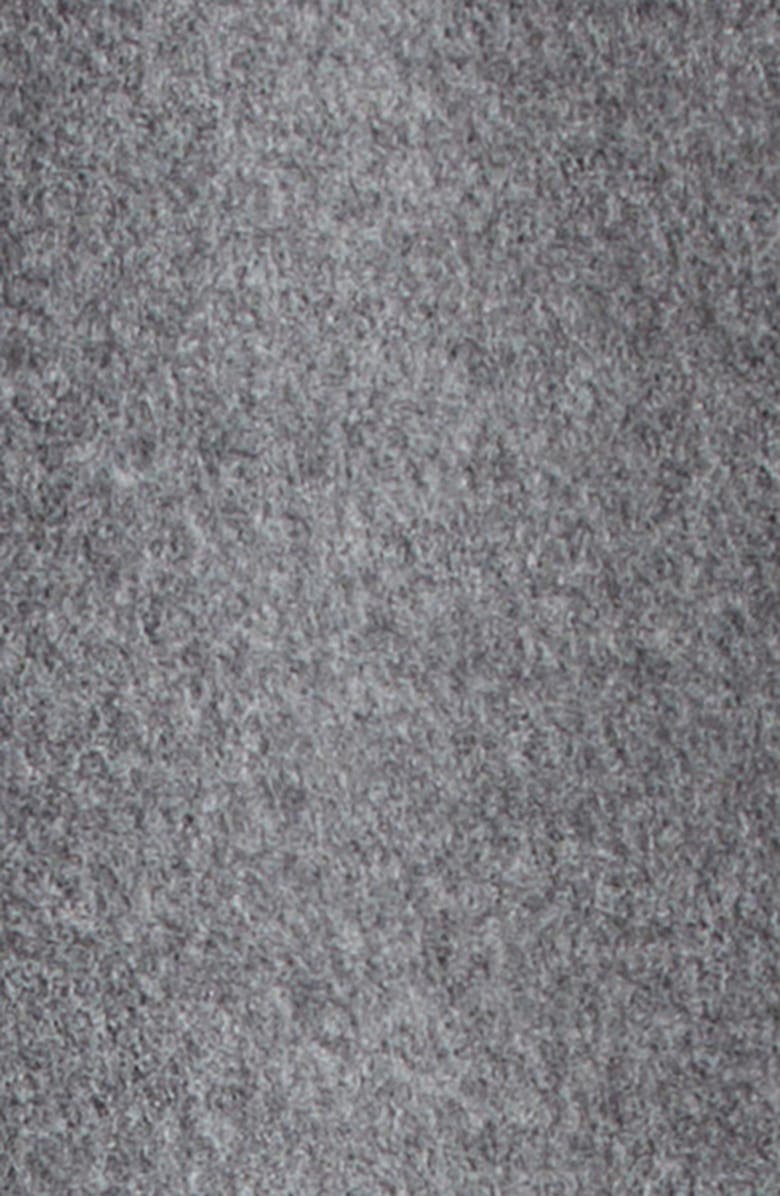 Cinq à Sept Crystal Ivy Gravis Embellished Coat, Alternate, color, Heather Grey/Black