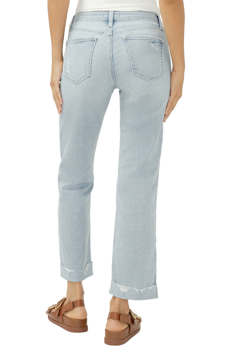 Silver Jeans Co. Chelsea Cuffed Boyfriend Jeans, Alternate, color, Paradise Cove