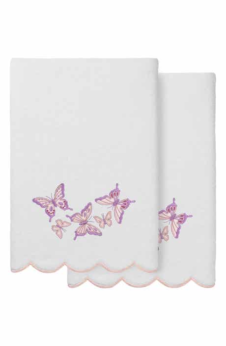2-Piece Brittney Embroidered Turkish Cotton Bath Towel Set