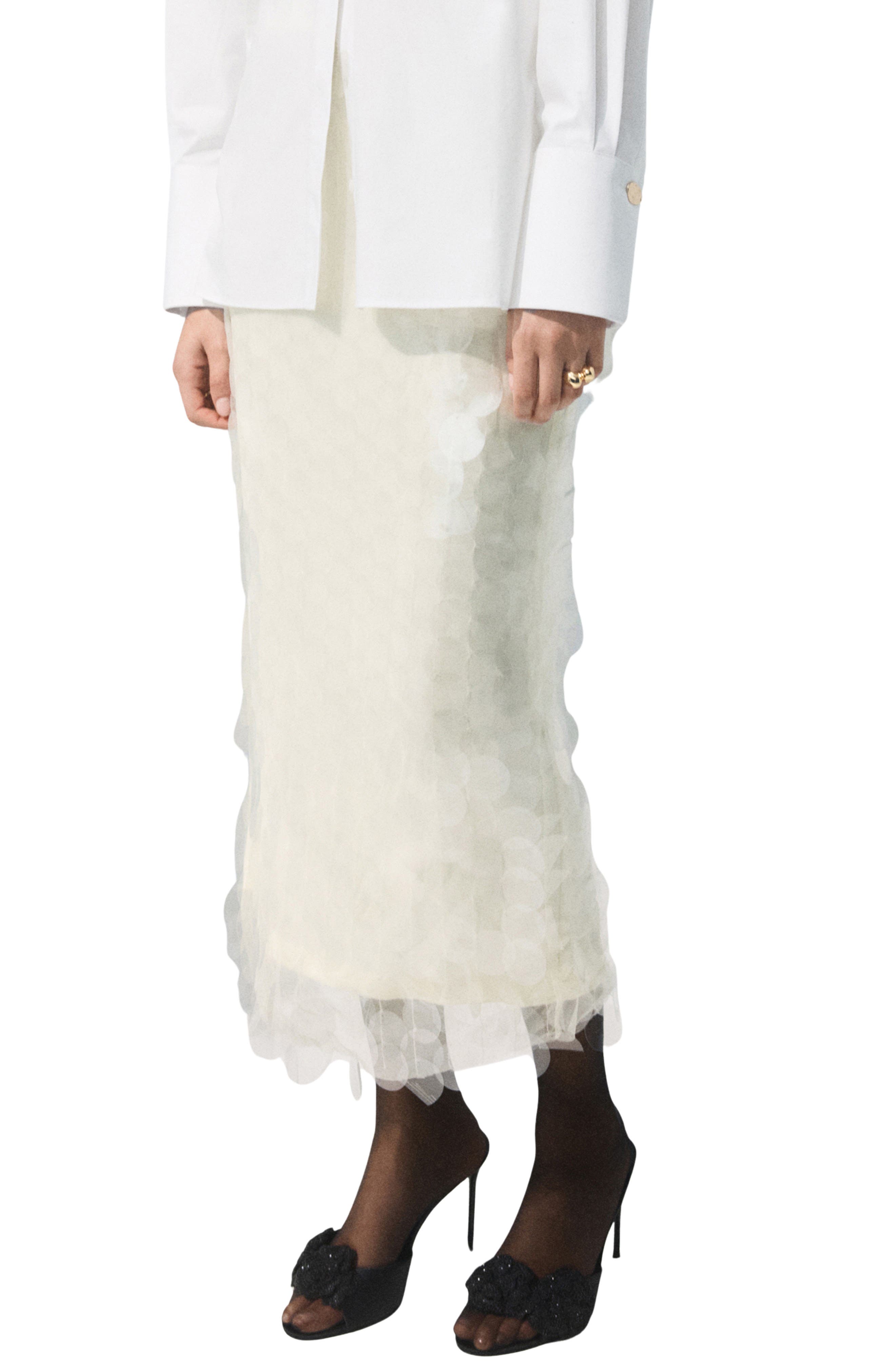 Paillette Midi Skirt