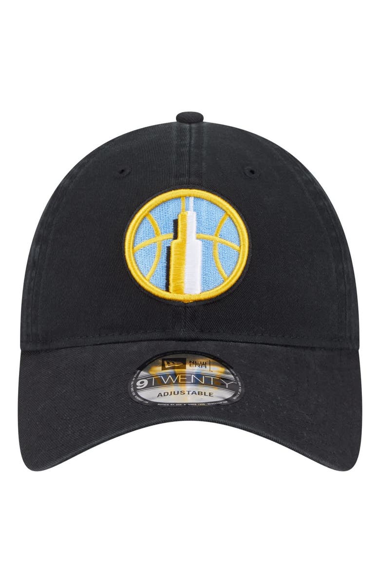 New Era Unisex New Era Black Chicago Sky Core Alt Logo 9TWENTY Adjustable Hat, Alternate, color, Black