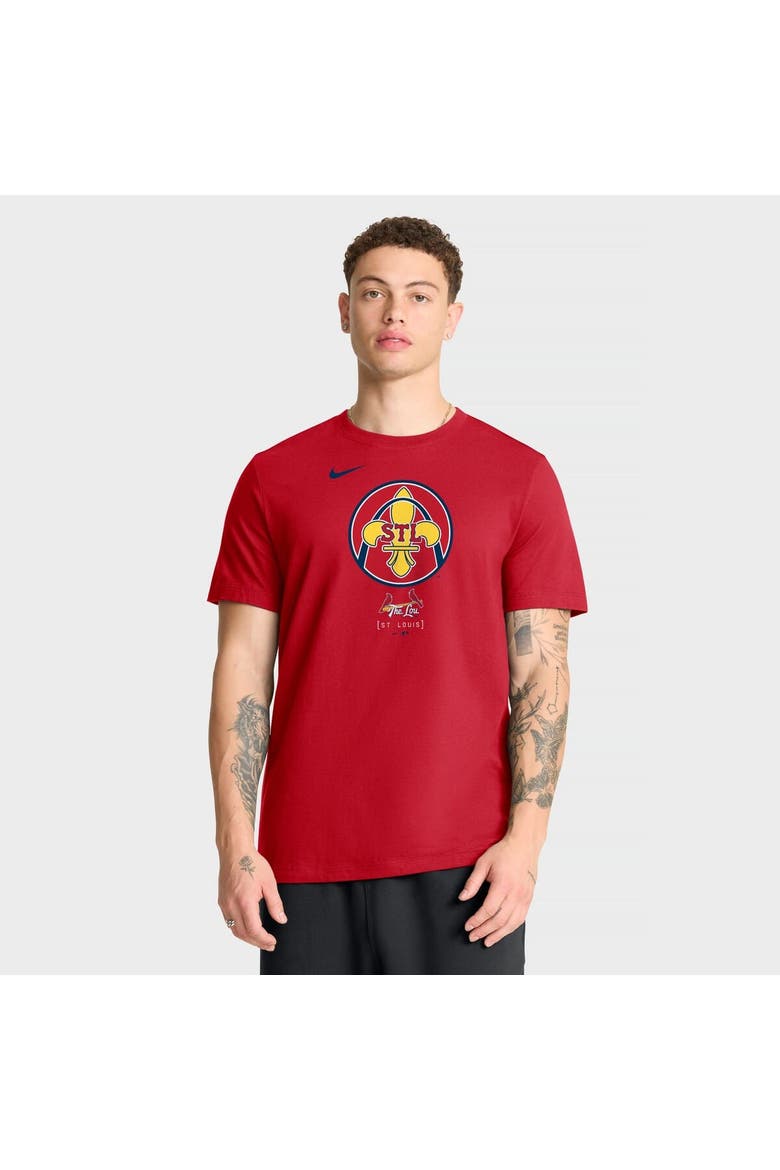Men's Nike Red St. Louis Cardinals City Connect Wordmark T-Shirt, Main, color, Red