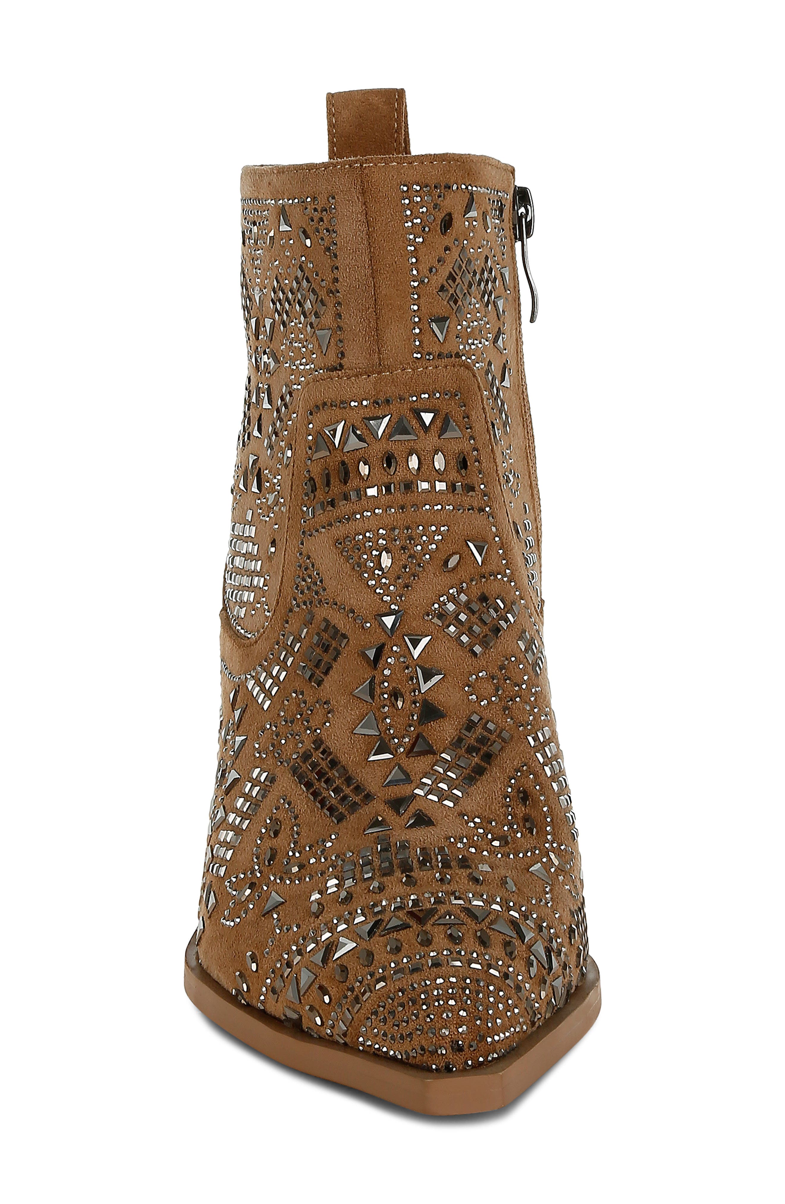 Omishi Pointed Toe Bootie, Alternate, color, BEIGE