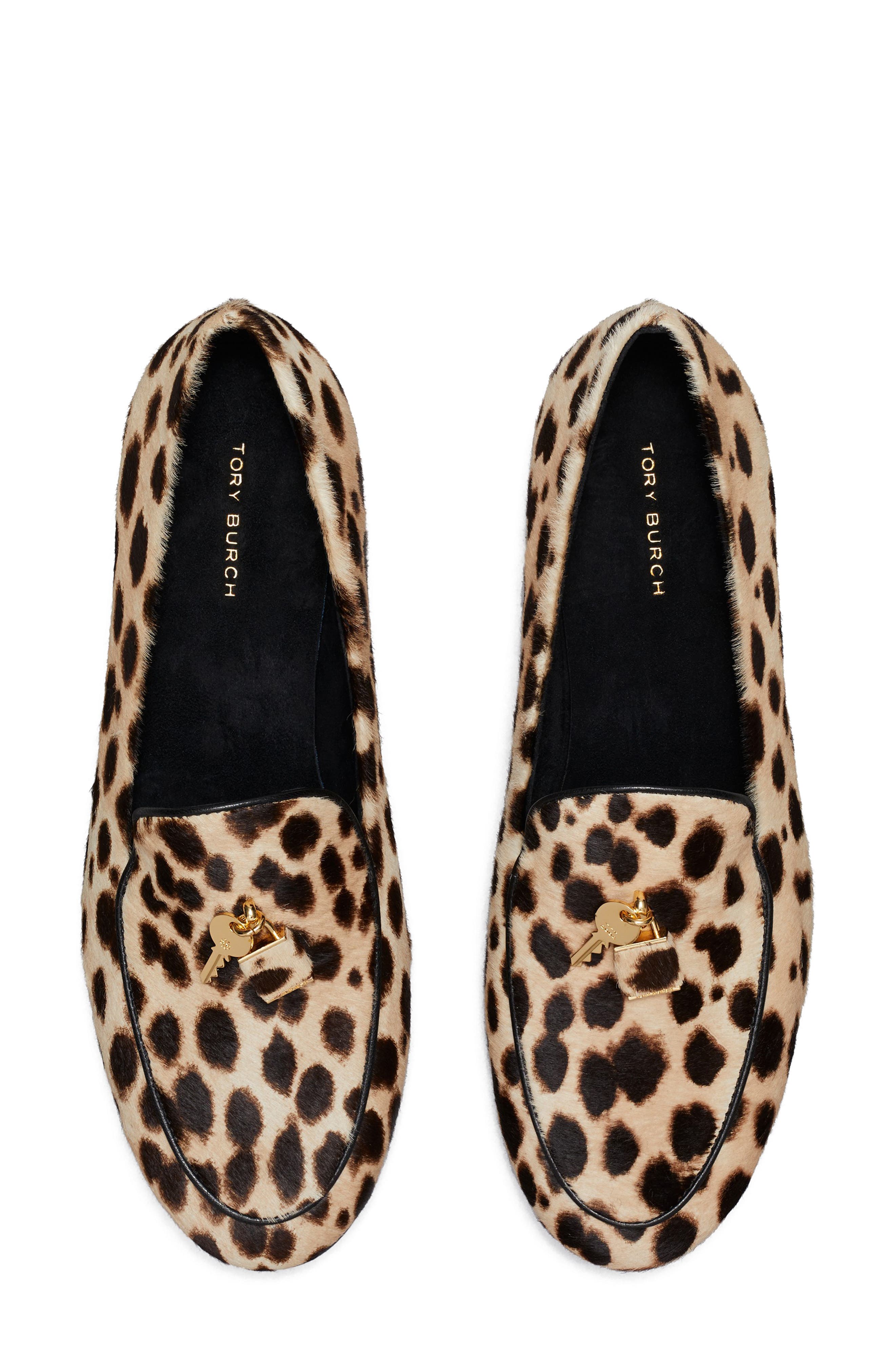 Lock Smoking Slipper, Alternate, color, PRINTED CHEETAH SPOT CALF HAIR
