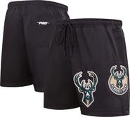 PRO STANDARD Men's Pro Standard Black Milwaukee Bucks Classics Woven Shorts