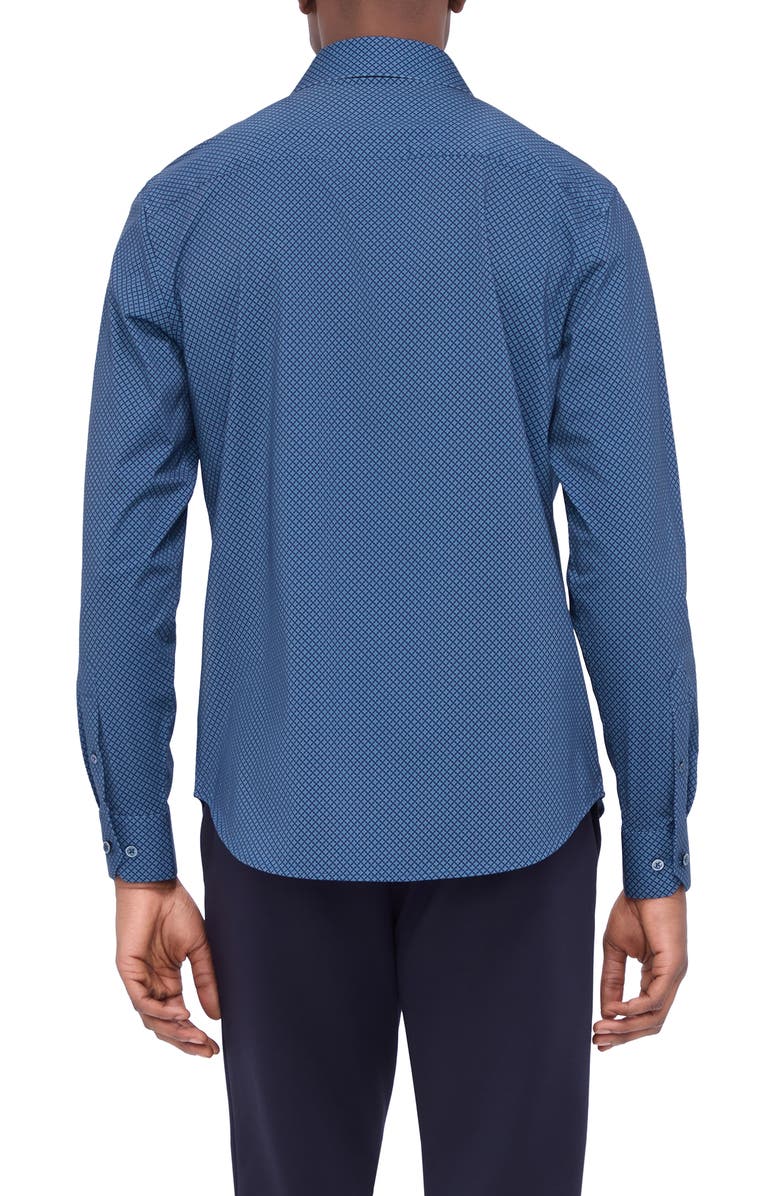 Bugatchi James OoohCotton<sup>®</sup> Geo Print Button-Up Shirt, Alternate, color,