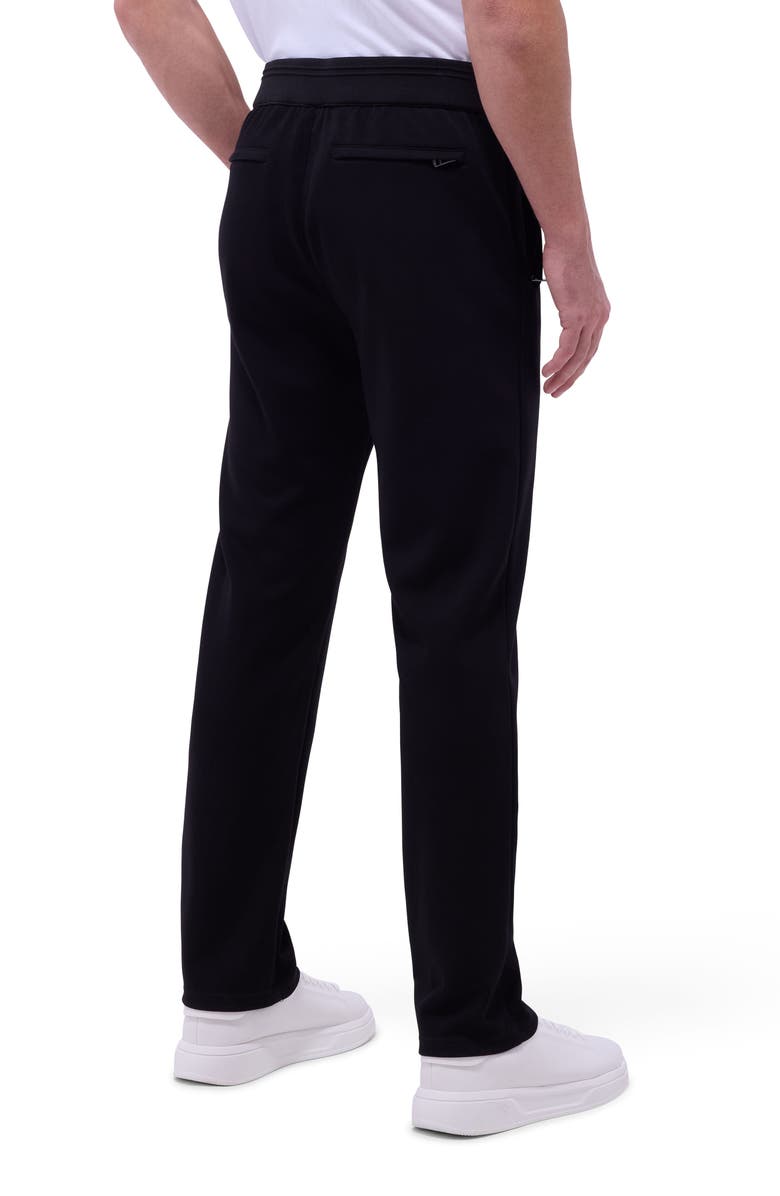 Bugatchi Soft Touch Pintuck Knit Pants, Alternate, color, Black