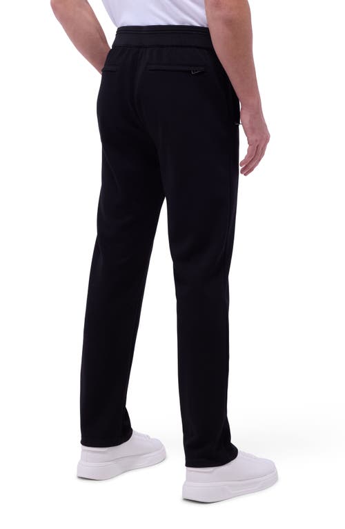 Bugatchi Soft Touch Pintuck Knit Pants In Black