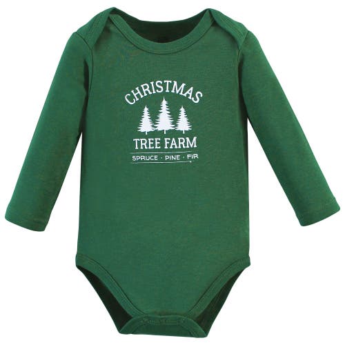 Hudson Baby Essential Long-sleeve Cotton Bodysuit Triple Set