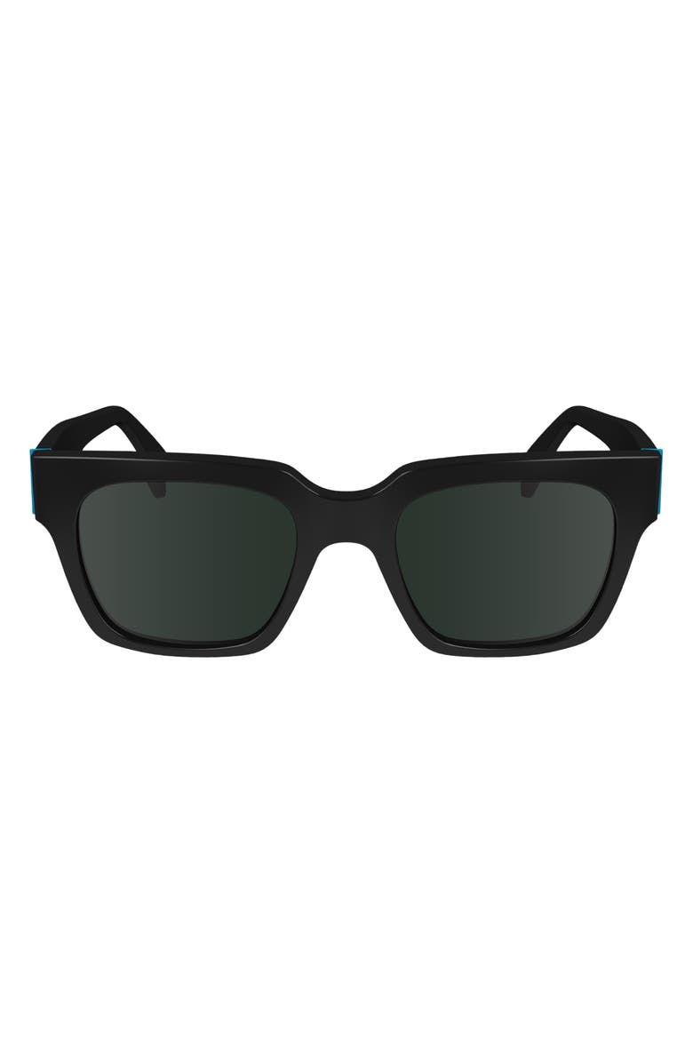 Paul Smith Kenley 52mm Rectangular Sunglasses, Main, color, Black