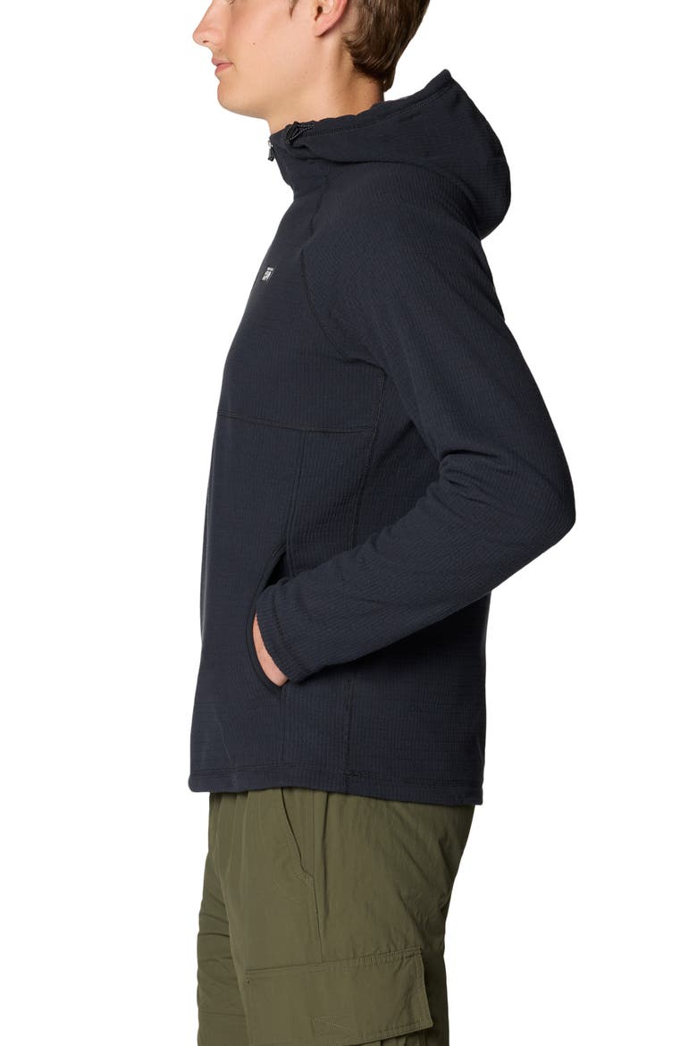 Summit Grid Hoodie, Alternate, color, BLACK