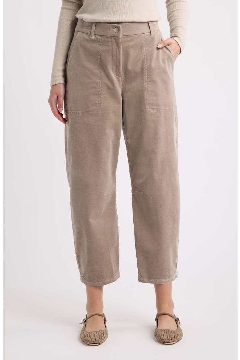 Arch Stretch Cotton Corduroy Ankle Pants, Main, color, TWINE