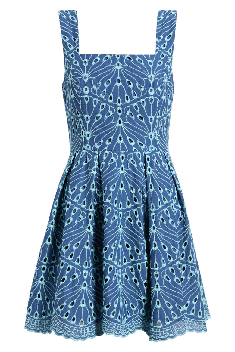 Cindy Skirted Romper, Alternate, color, STARLIGHT NAVY X CAPRI BLUE