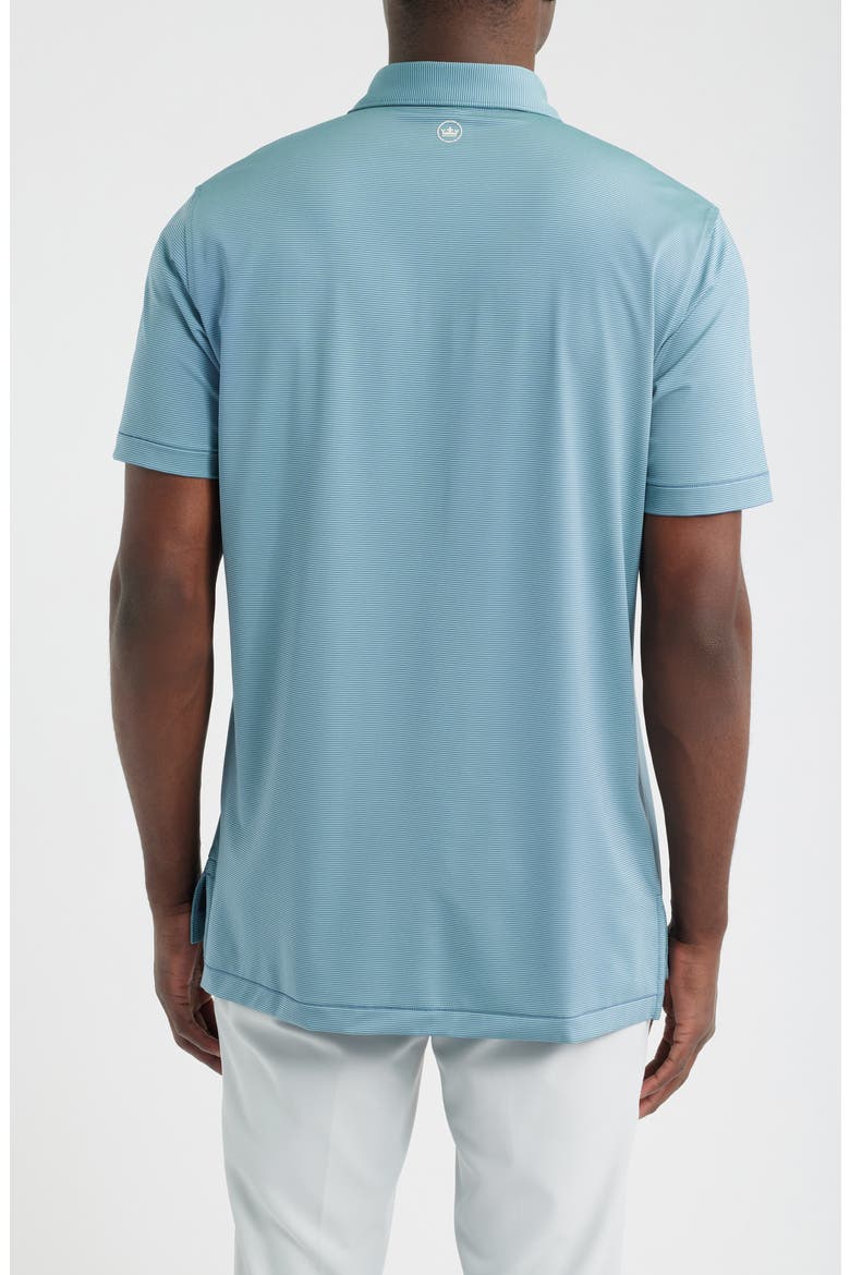 Jubilee Summer Comfort Performance Jersey Polo, Alternate, color, BALI BLUE / FRESH MINT