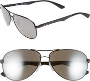 Ray-Ban 'TECH' Polarized 61mm Aviator Sunglasses
