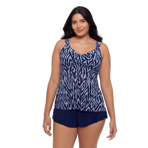 Lily V-Neckline Tankini Swimsuit Top