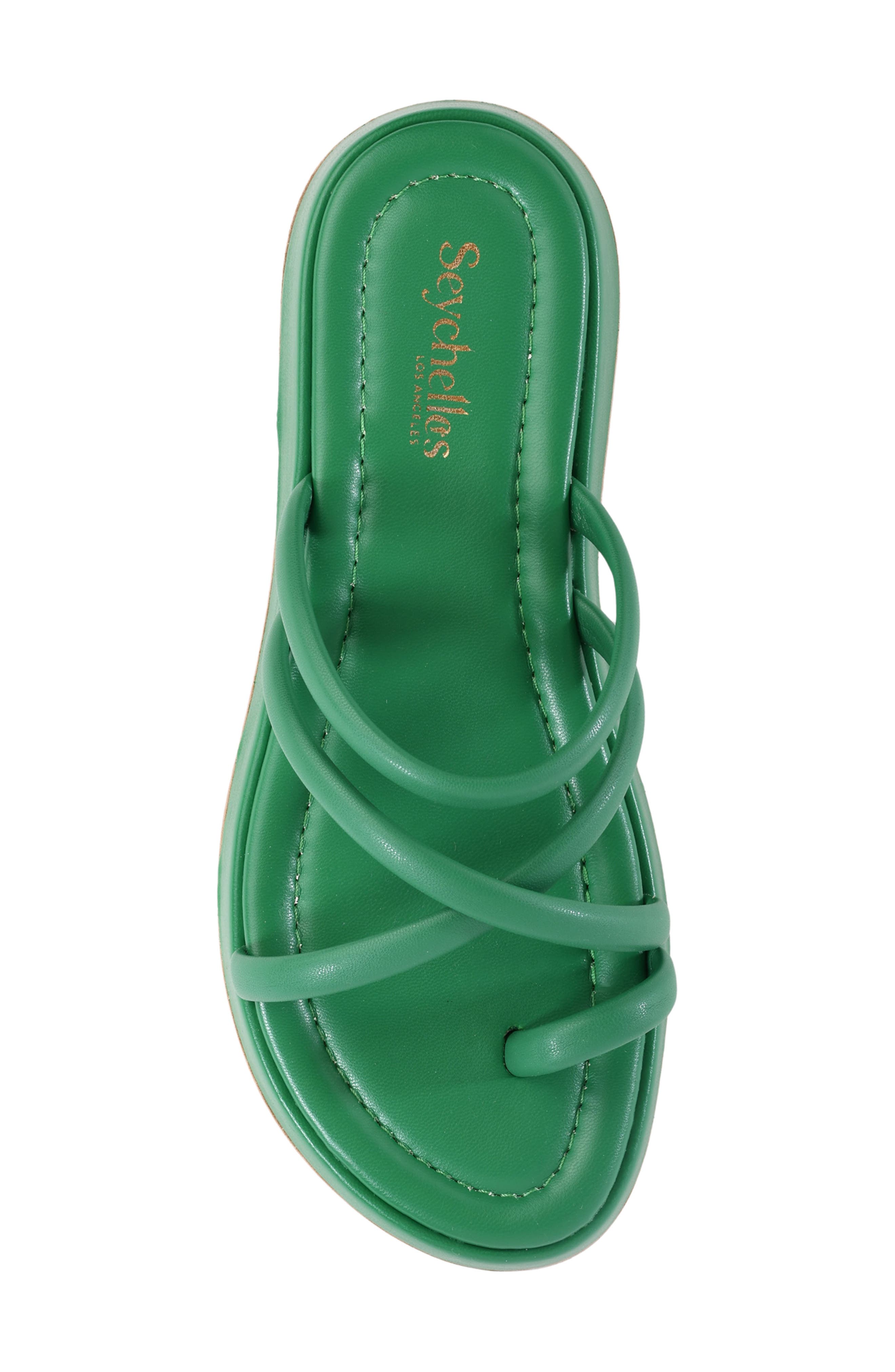 Seychelles Rule the World Platform Wedge Slide Sandal, Alternate, color, Green