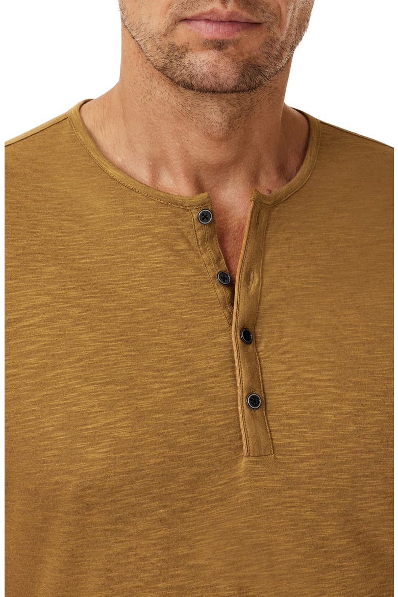 Biello Slim Fit Henley Top, Alternate, color, LIGHT UMBER