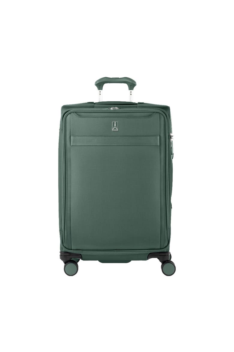 Versapack + Lightweight Softside Expandable 25" Medium Checked Spinner Luggage, Main, color, Desert Sage