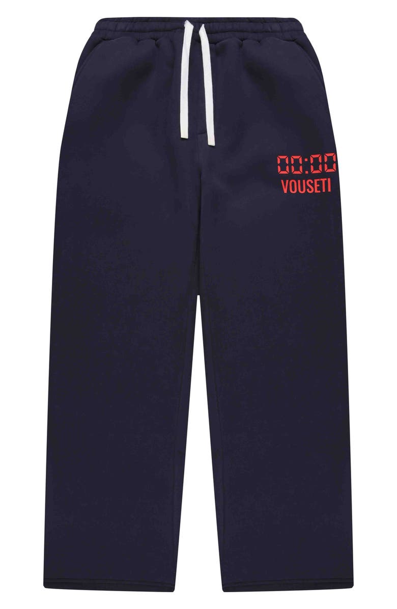 VOUSETI Us Against Time Fleece Track Pants, Alternate, color, Navy