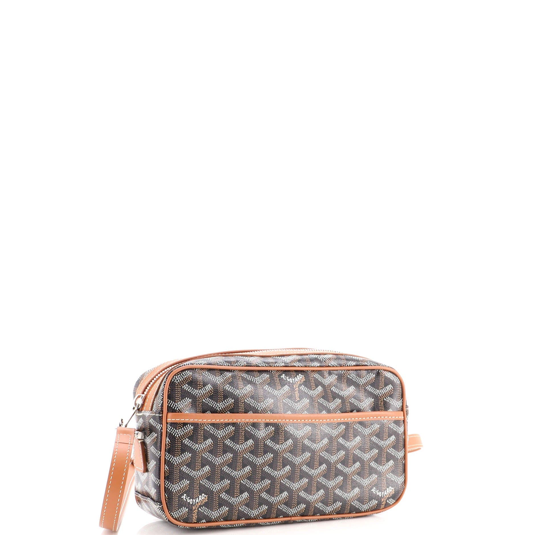 Cap Vert Bag Coated Canvas, Alternate, color, Brown