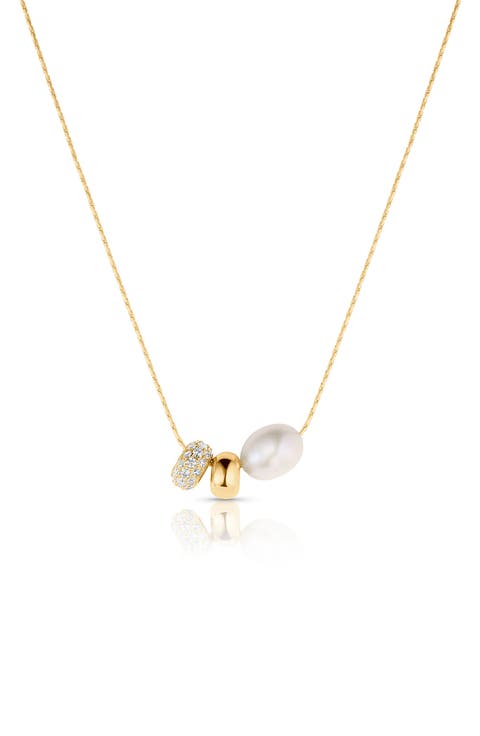 Isla Gold Bead Necklace
