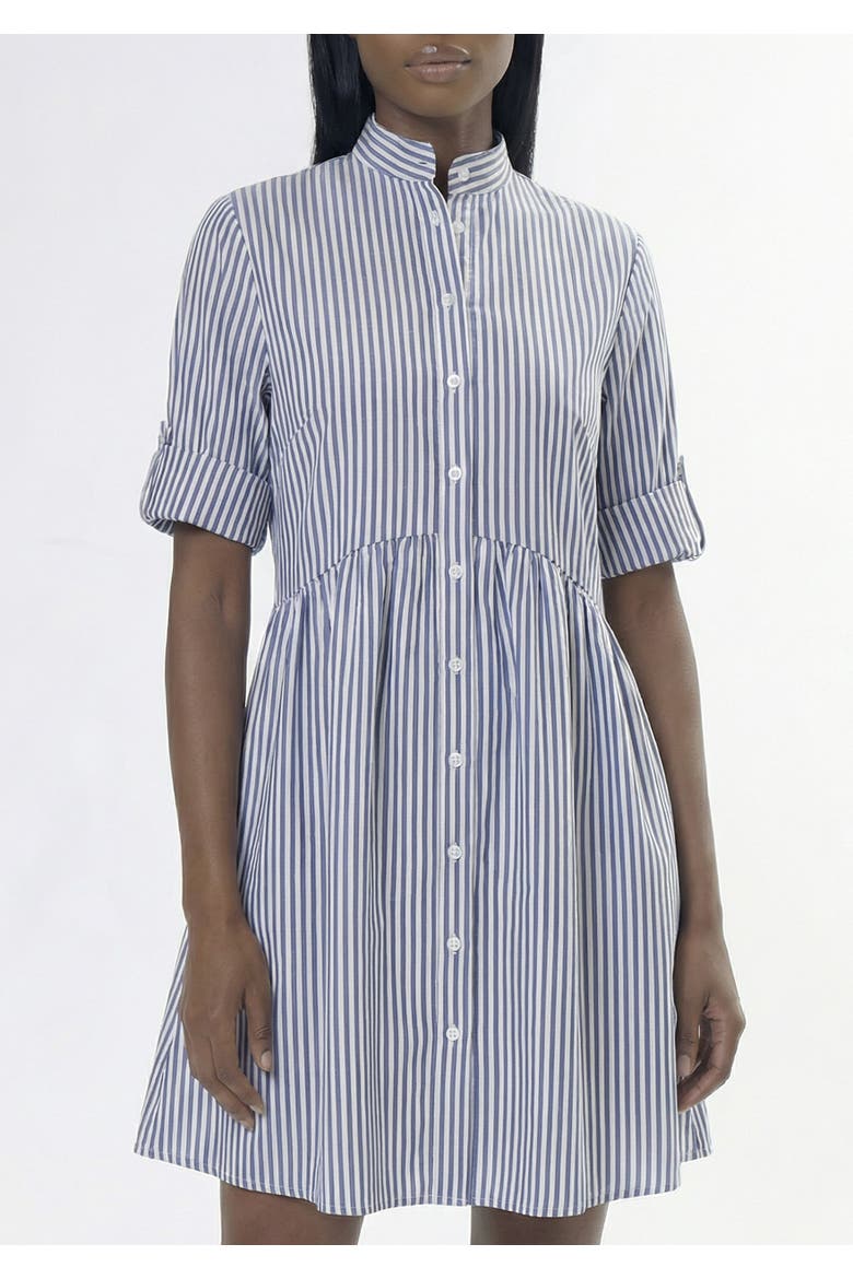Vanya Dress, Alternate, color, Navy/Light Blue Stripe