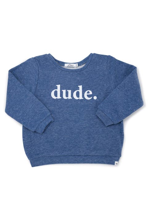 Brooklyn Boxy "dude." white ink