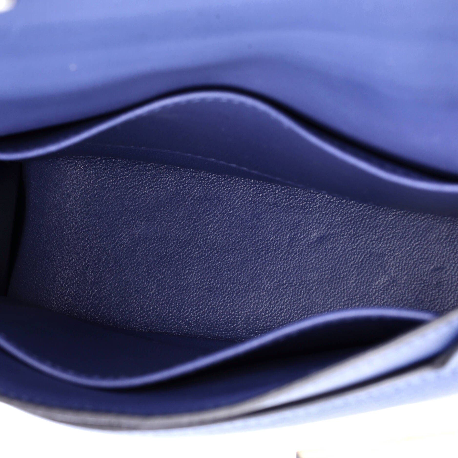 Pre-Owned Hermes Verrou Chaine Bag Chevre Mysore Mini, Alternate, color, Bleu Brighton