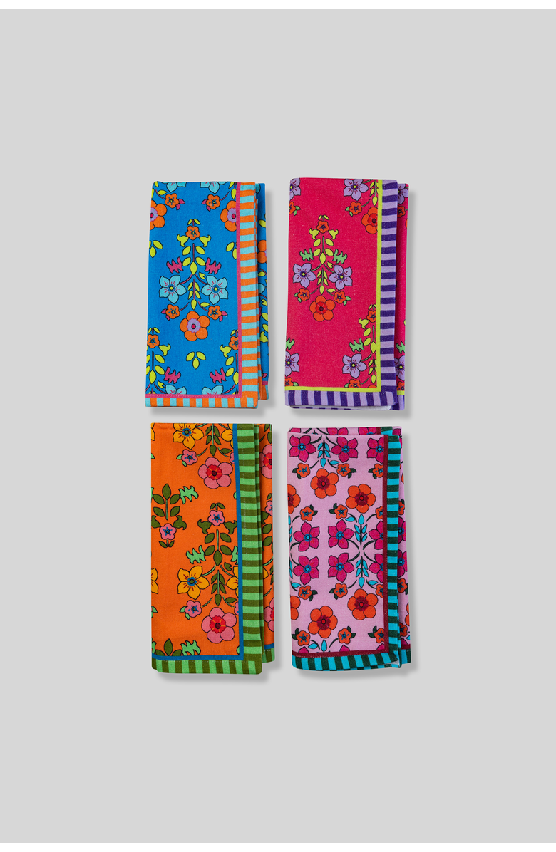 Furbish Summer Floral Napkins Set of 4, Main, color, 
