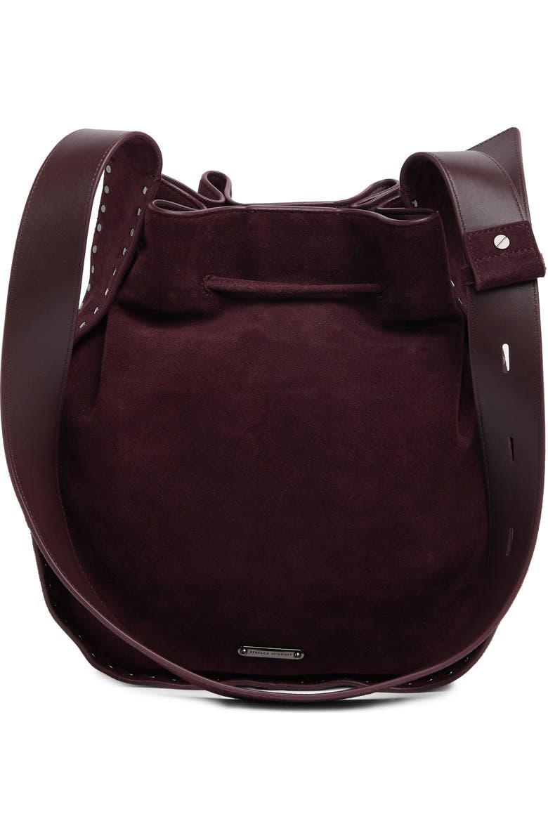 Rebecca Minkoff Nanine Leather Drawstring Shoulder Bag, Alternate, color,