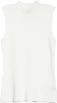Tahari ASL Sleeveless Mock Neck Sweater