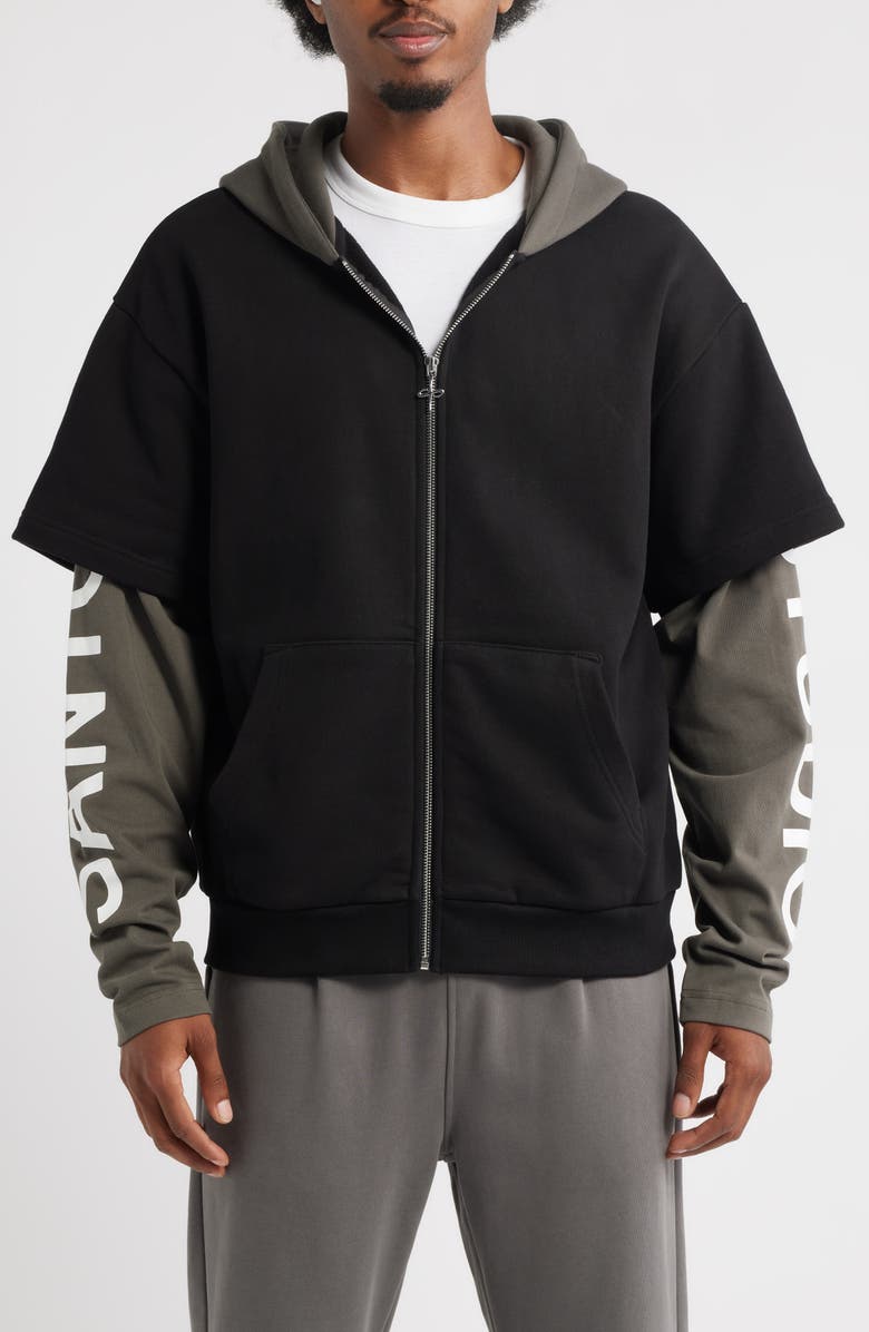 SANTO STUDIO Credenza Zip Hoodie, Alternate, color,