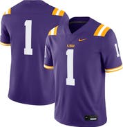 Nike Men's Nike #1 Purple LSU Tigers Game Jersey