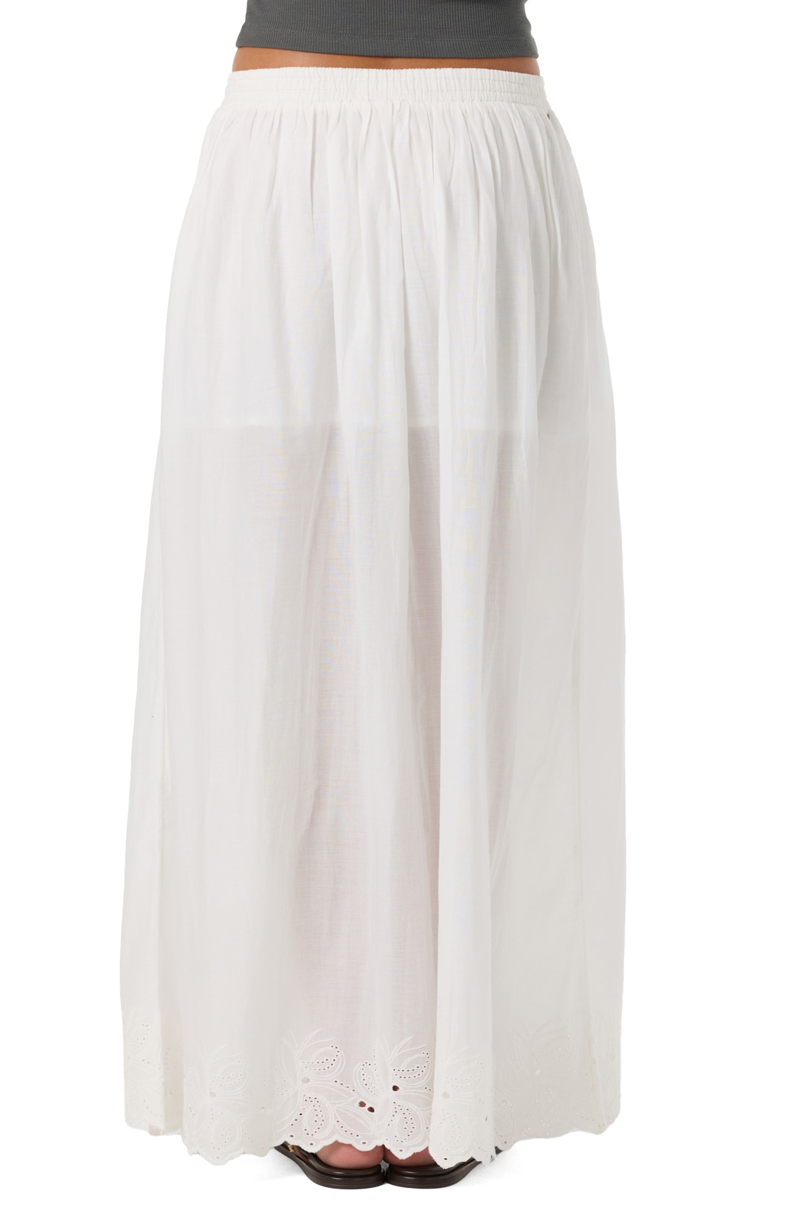 Annalee Eyelet Embroidered Maxi Skirt - image 2
