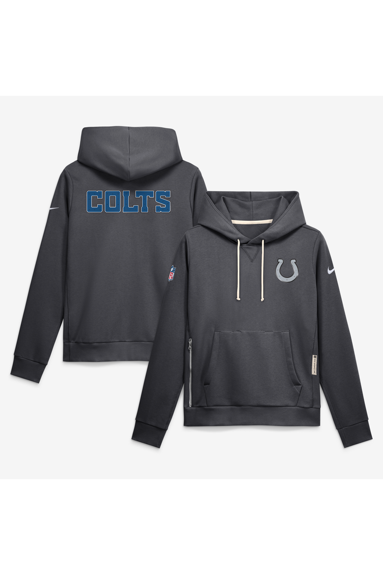 Women's Nike  Anthracite Indianapolis Colts 2026 Rivalries Collection Standard Issue Sideline Pullover Hoodie, Main, color, Anthracite