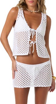 O'Neill Zooey Open Stitch Cover-Up Tank