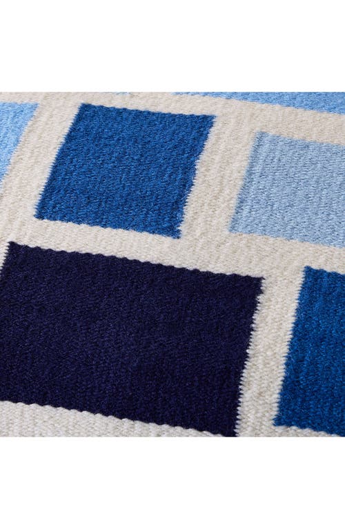 Jonathan Adler Pop Floating Blocks Pillow In Blue