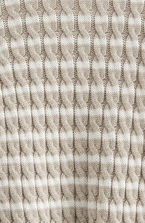 Nordstrom Cable Sweater Romper In Animal Print