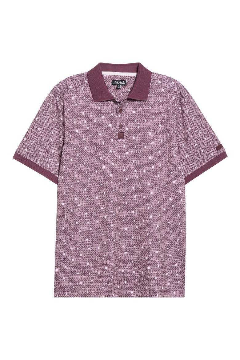 Ridge Performance Polo, Main, color, BLOCK PARTY - PLUM WINE
