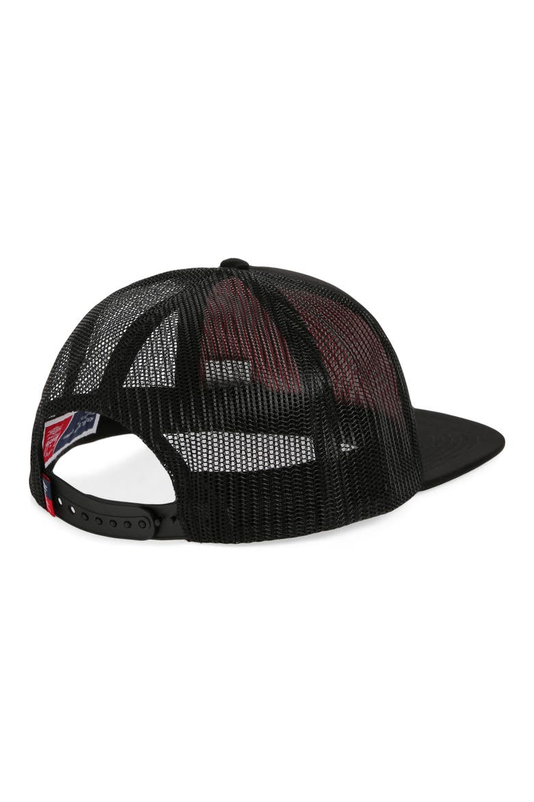 Whaler Trucker Hat, Alternate, color, BLACK