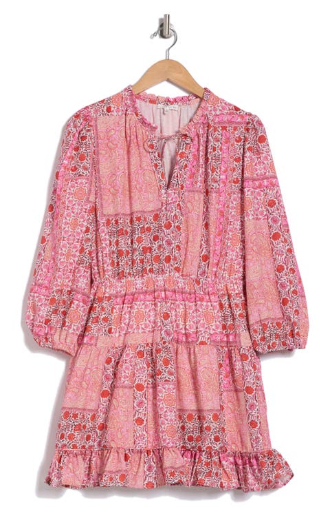 Long Sleeve Tiered Minidress
