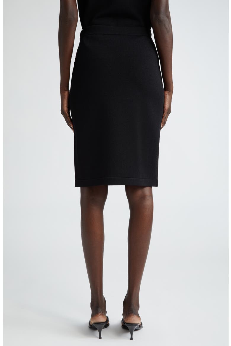Santiago Sweater Knit Skirt, Alternate, color, BLACK